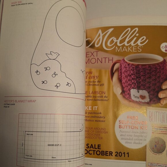 Mollie Makes Issue 6 UK 2011 Magazine Autumn Fruits Harvest Craft Projects - Picture 6 of 13